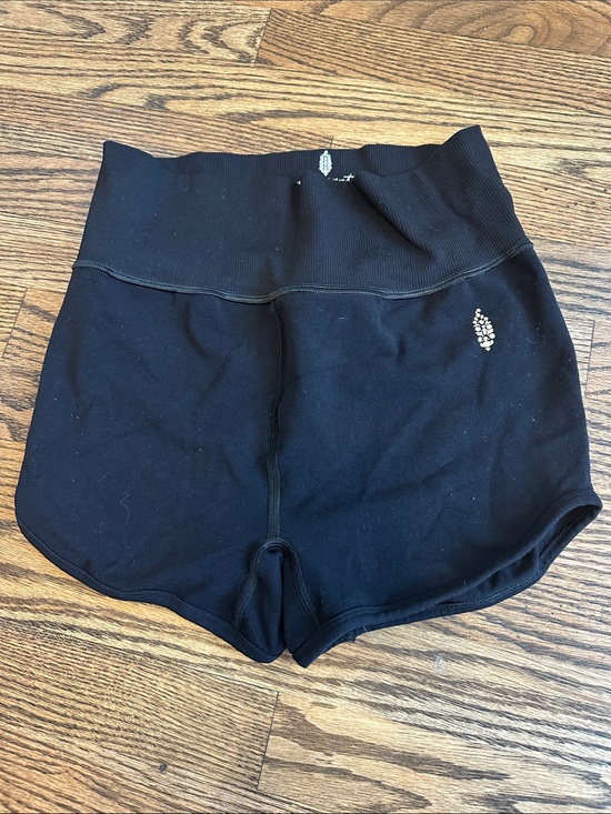 FP Movement by Free People Pants - Black High-Waist Women’s Athletic Shorts